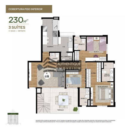 Imagem Cobertura com 3 Quartos à Venda, 229 m² em Alto De Pinheiros - São Paulo Imagem Cobertura com 3 Quartos à Venda, 229 m² em Alto De Pinheiros - São Paulo