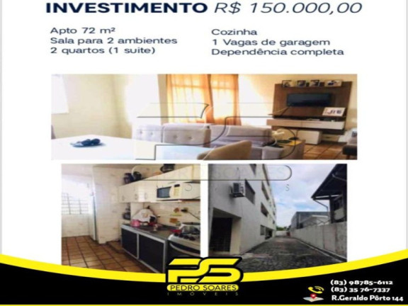 Imagem Apartamento com 2 Quartos à Venda, 72 m² em Jaguaribe - João Pessoa Imagem Apartamento com 2 Quartos à Venda, 72 m² em Jaguaribe - João Pessoa
