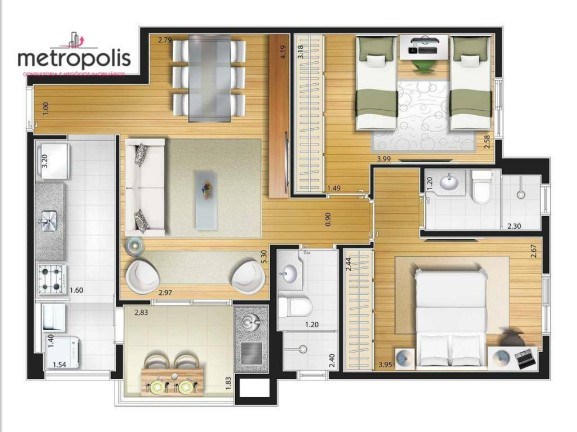 Imagem Apartamento com 2 Quartos à Venda, 64 m² em Fundação - São Caetano Do Sul Imagem Apartamento com 2 Quartos à Venda, 64 m² em Fundação - São Caetano Do Sul