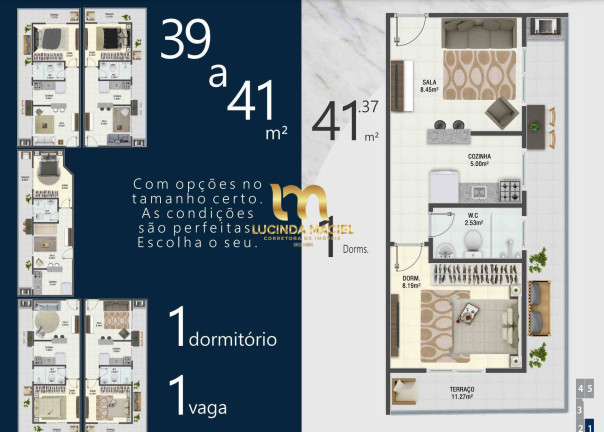 Imagem Apartamento com 1 Quarto à Venda, 38 m² em Boqueirão - Praia Grande Imagem Apartamento com 1 Quarto à Venda, 38 m² em Boqueirão - Praia Grande