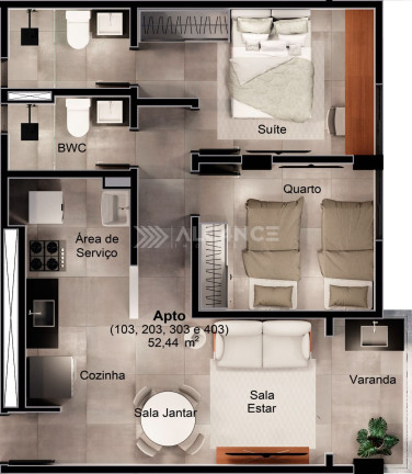 Imagem Apartamento com 3 Quartos à Venda, 66 m² em Intermares - Cabedelo Imagem Apartamento com 3 Quartos à Venda, 66 m² em Intermares - Cabedelo