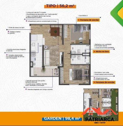 Imagem Apartamento com 2 Quartos à Venda, 58 m² em Jardim Residencial Firenze - Hortolândia Imagem Apartamento com 2 Quartos à Venda, 58 m² em Jardim Residencial Firenze - Hortolândia