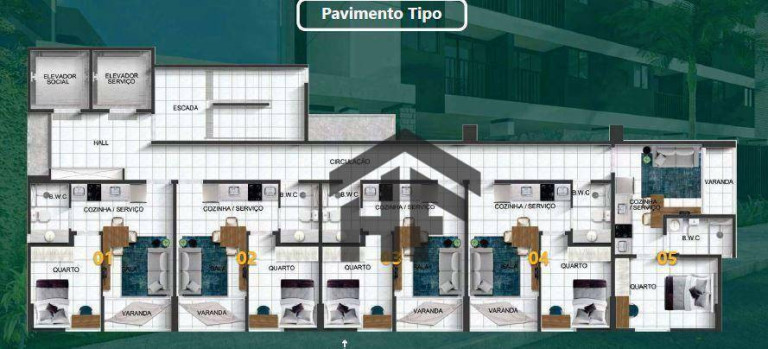 Imagem Studio com 1 Quarto à Venda, 27 m² em Várzea - Recife Imagem Studio com 1 Quarto à Venda, 27 m² em Várzea - Recife