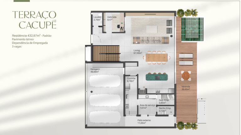 Imagem Casa com 5 Quartos à Venda, 432 m² em Cacupé - Florianópolis