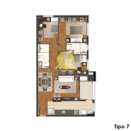 Imagem Apartamento com 3 Quartos à Venda, 75 m² em Cabral - Curitiba Imagem Apartamento com 3 Quartos à Venda, 75 m² em Cabral - Curitiba