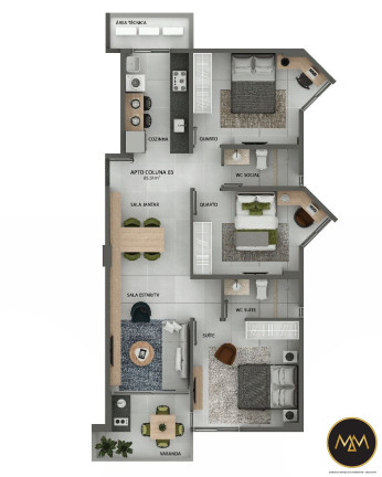Imagem Apartamento com 2 Quartos à Venda, 62 m² em Jardim Cidade Universitária - João Pessoa