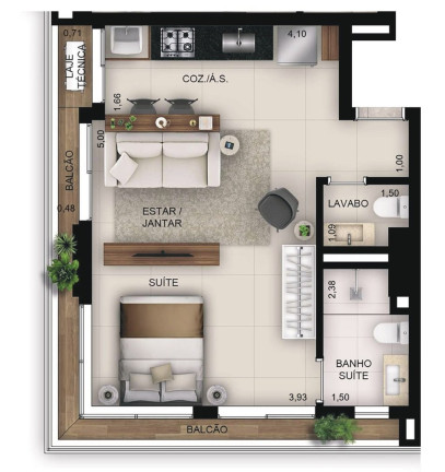 Imagem Imóvel com 1 Quarto à Venda, 46 m² em Setor Bueno - Goiânia Imagem Imóvel com 1 Quarto à Venda, 46 m² em Setor Bueno - Goiânia