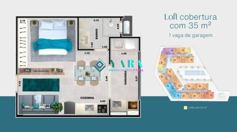 Imagem Apartamento com 1 Quarto à Venda, 45 m² em Praia Grande - Ubatuba