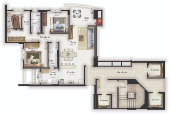 Imagem Apartamento com 2 Quartos à Venda, 90 m² em Fazenda - Itajaí Imagem Apartamento com 2 Quartos à Venda, 90 m² em Fazenda - Itajaí