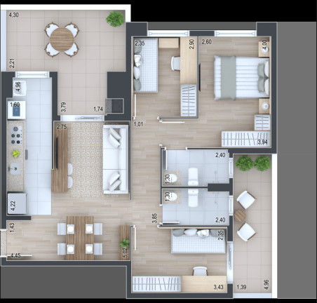 Imagem Apartamento com 3 Quartos à Venda, 79 m² em Portão - Curitiba