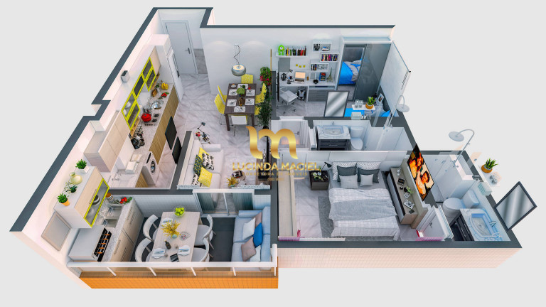 Imagem Apartamento com 2 Quartos à Venda, 87 m² em Guilhermina - Praia Grande