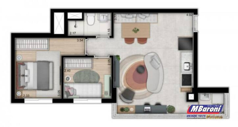 Imagem Apartamento com 2 Quartos à Venda, 45 m² em Pinheiros - São Paulo