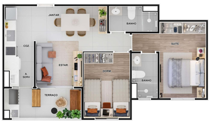 Imagem Apartamento com 2 Quartos à Venda, 60 m² em Vila Redentora - São José Do Rio Preto