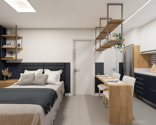 Imagem Apartamento com 1 Quarto à Venda, 24 m² em Mercês - Curitiba