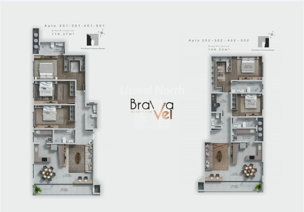 Imagem Apartamento com 3 Quartos à Venda, 161 m² em Praia Brava - Itajaí