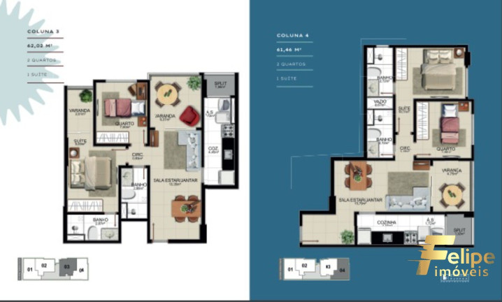 Imagem Imóvel com 2 Quartos à Venda, 62 m² em Praia Do Suá - Vitória Imagem Imóvel com 2 Quartos à Venda, 62 m² em Praia Do Suá - Vitória
