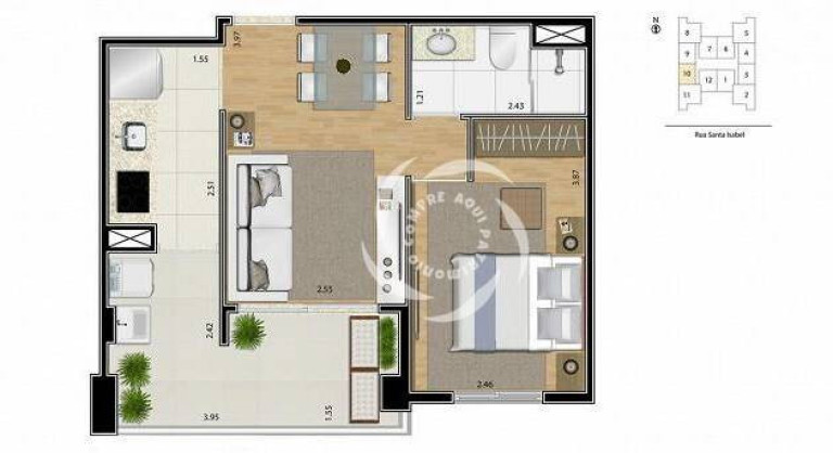 Imagem Apartamento com 1 Quarto à Venda, 47 m² em Vila Buarque - São Paulo
