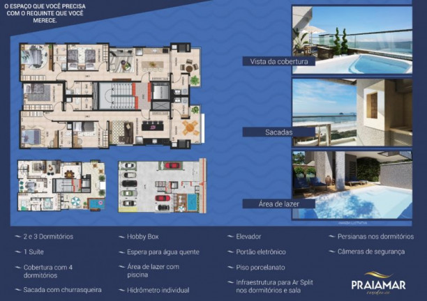 Imagem Apartamento com 3 Quartos à Venda, 77 m² em Palmas - Governador Celso Ramos Imagem Apartamento com 3 Quartos à Venda, 77 m² em Palmas - Governador Celso Ramos