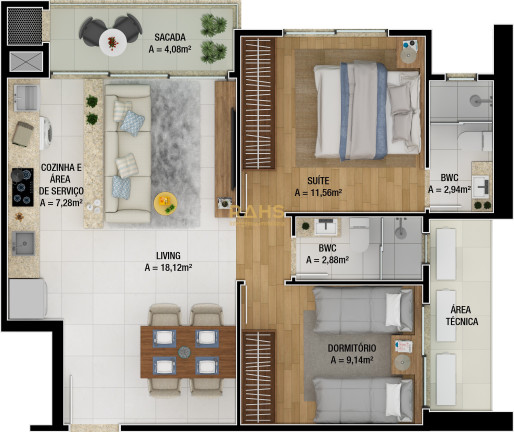 Imagem Apartamento com 2 Quartos à Venda, 64 m² em Praia Brava De Itajaí - Itajaí Imagem Apartamento com 2 Quartos à Venda, 64 m² em Praia Brava De Itajaí - Itajaí