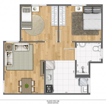 Imagem Apartamento com 2 Quartos à Venda, 51 m² em Jardim Roseira - Campinas Imagem Apartamento com 2 Quartos à Venda, 51 m² em Jardim Roseira - Campinas