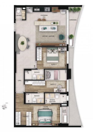 Imagem Apartamento com 3 Quartos à Venda, 127 m² em Serrinha - Goiânia Imagem Apartamento com 3 Quartos à Venda, 127 m² em Serrinha - Goiânia