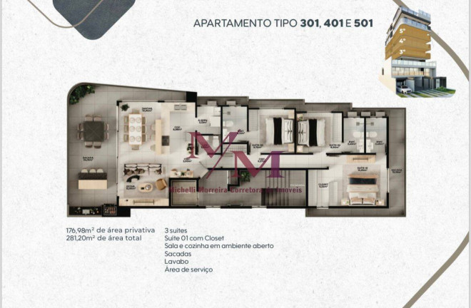 Imagem Apartamento com 3 Quartos à Venda, 176 m² em Caiobá - Matinhos Imagem Apartamento com 3 Quartos à Venda, 176 m² em Caiobá - Matinhos