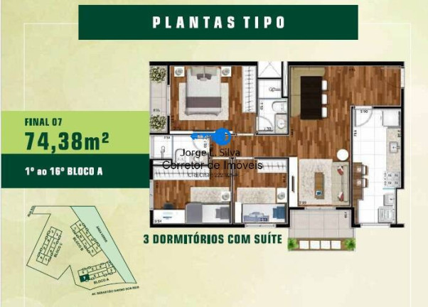 Imagem Apartamento com 3 Quartos à Venda, 76 m² em Jardim Tupanci - Barueri Imagem Apartamento com 3 Quartos à Venda, 76 m² em Jardim Tupanci - Barueri