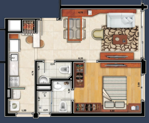 Imagem Apartamento com 1 Quarto à Venda, 52 m² em Higienópolis - Porto Alegre