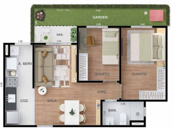 Imagem Imóvel com 1 Quarto à Venda, 27 m² em Irajá - Rio De Janeiro