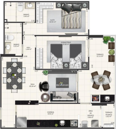 Imagem Apartamento com 2 Quartos à Venda, 81 m² em Aviação - Praia Grande