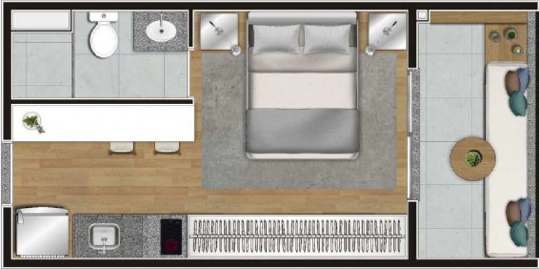 Imagem Studio com 1 Quarto à Venda, 24 m² em Campo Belo - São Paulo Imagem Studio com 1 Quarto à Venda, 24 m² em Campo Belo - São Paulo