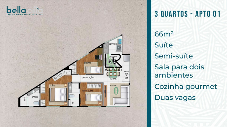 Imagem Apartamento com 3 Quartos à Venda, 66 m² em Santo Antônio - Belo Horizonte