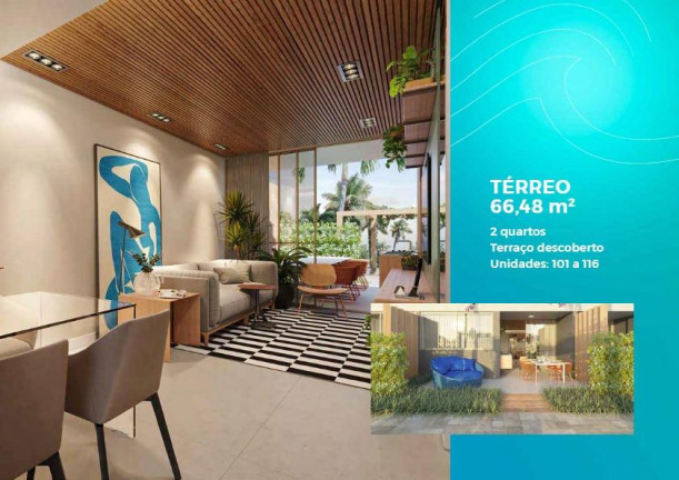 Imagem Apartamento com 1 Quarto à Venda, 28 m² em Praia Dos Carneiros - Tamandaré