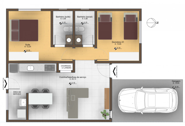 Imagem Casa com 2 Quartos à Venda, 80 m² em Bela Vista - Caxias Do Sul Imagem Casa com 2 Quartos à Venda, 80 m² em Bela Vista - Caxias Do Sul