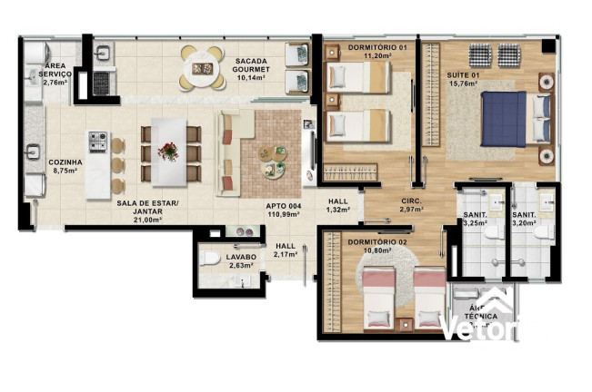 Imagem Apartamento com 3 Quartos à Venda, 101 m² em Renato Gonçalves - Barreiras Imagem Apartamento com 3 Quartos à Venda, 101 m² em Renato Gonçalves - Barreiras
