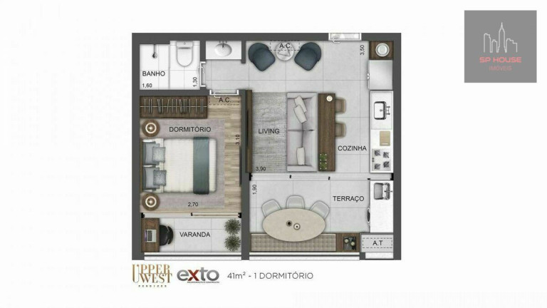 Imagem Apartamento com 1 Quarto à Venda, 41 m² em Perdizes - São Paulo