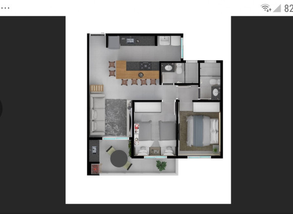 Imagem Apartamento com 2 Quartos à Venda, 58 m² em Praia Grande - Ubatuba