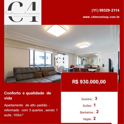 Imagem Apartamento com 3 Quartos à Venda, 103 m² em Planalto Paulista - São Paulo Imagem Apartamento com 3 Quartos à Venda, 103 m² em Planalto Paulista - São Paulo