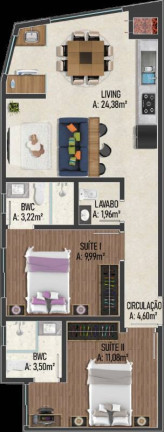 Imagem Apartamento com 2 Quartos à Venda, 57 m² em Alto Perequê - Porto Belo Imagem Apartamento com 2 Quartos à Venda, 57 m² em Alto Perequê - Porto Belo