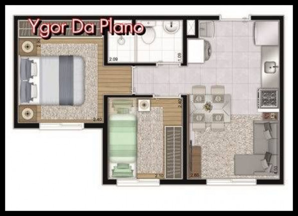 Imagem Apartamento com 2 Quartos à Venda, 36 m² em Brás - São Paulo