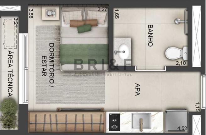 Imagem Apartamento com 1 Quarto à Venda, 22 m² em Brooklin - São Paulo Imagem Apartamento com 1 Quarto à Venda, 22 m² em Brooklin - São Paulo