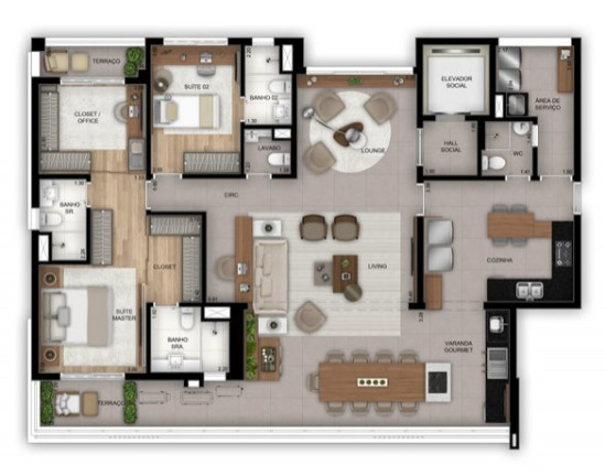 Imagem Apartamento com 3 Quartos à Venda, 160 m² em Vila Nova Conceição - São Paulo