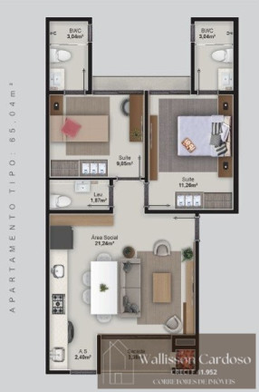 Imagem Apartamento com 2 Quartos à Venda, 65 m² em Centro - Camboriú Imagem Apartamento com 2 Quartos à Venda, 65 m² em Centro - Camboriú