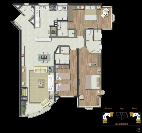 Imagem Apartamento com 3 Quartos à Venda, 179 m² em Centro - Gramado