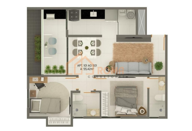 Imagem Apartamento com 2 Quartos à Venda, 55 m² em Intermares - Cabedelo