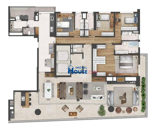 Imagem Apartamento com 4 Quartos à Venda, 288 m² em Itaim Bibi - São Paulo Imagem Apartamento com 4 Quartos à Venda, 288 m² em Itaim Bibi - São Paulo