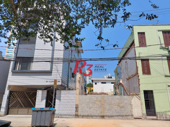 Terreno à Venda, 170 m² em Gonzaga - Santos