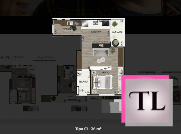 Imagem Apartamento com 1 Quarto à Venda, 40 m² em Poços De Caldas Imagem Apartamento com 1 Quarto à Venda, 40 m² em Poços De Caldas