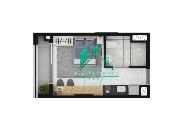 Apartamento à Venda, 26 m² em Vila Cordeiro - São Paulo