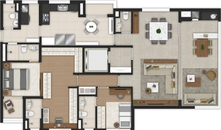 Imagem Imóvel com 3 Quartos à Venda, 141 m² em Brooklin Paulista - São Paulo Imagem Imóvel com 3 Quartos à Venda, 141 m² em Brooklin Paulista - São Paulo